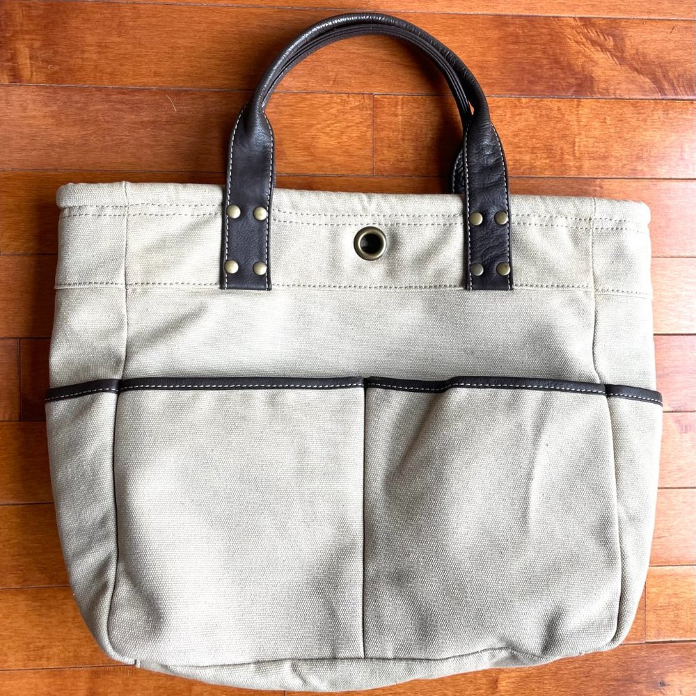 EUC Levenger canvas Toto style bag